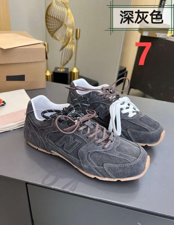 M-MU& NB leather sneakers - Image 8