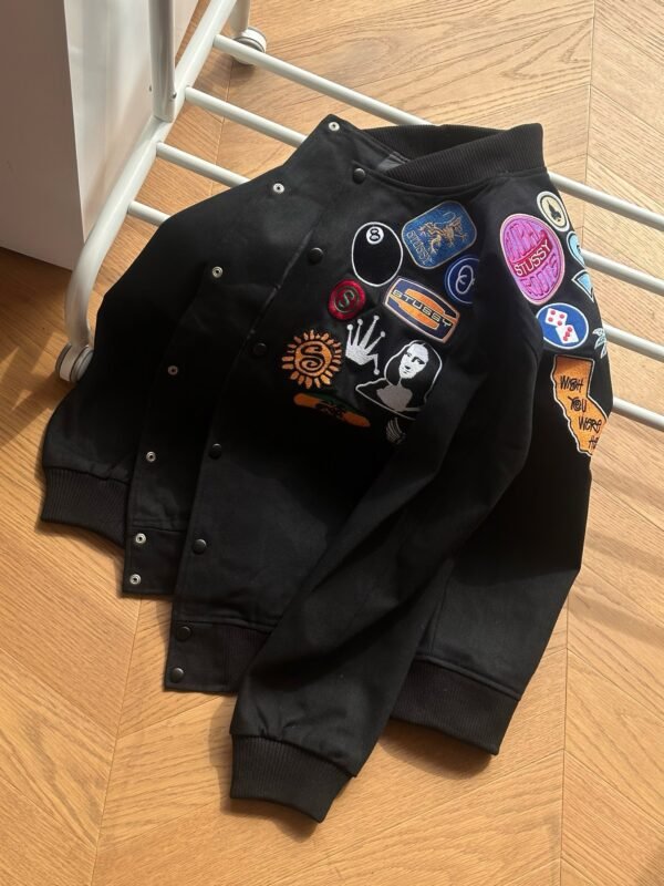stu-ss Embroidered long sleeve baseball jacket - Image 3