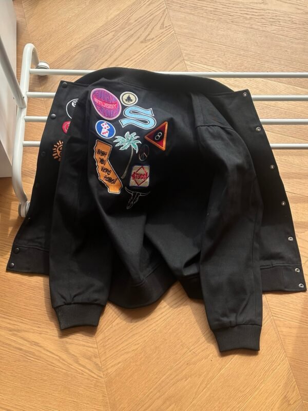 stu-ss Embroidered long sleeve baseball jacket - Image 4