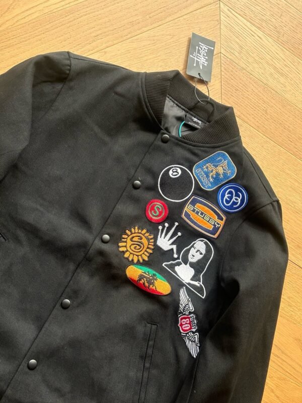 stu-ss Embroidered long sleeve baseball jacket - Image 5