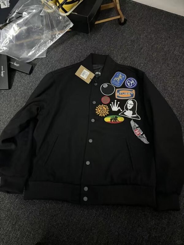 stu-ss Embroidered long sleeve baseball jacket - Image 2