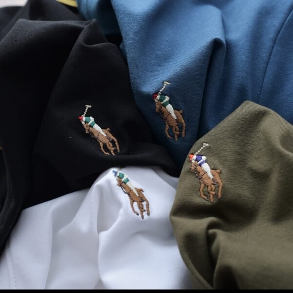 Ralph-la classic polo t-shirt Color three-dimensional logo - Image 7