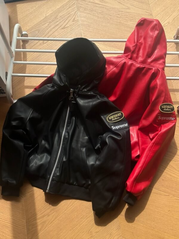 Supre-me& vs-leathers FW24 jacket - Image 9